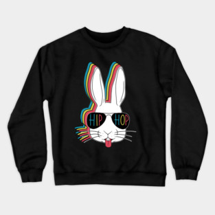 Easter Bunny Hip Hop Crewneck Sweatshirt