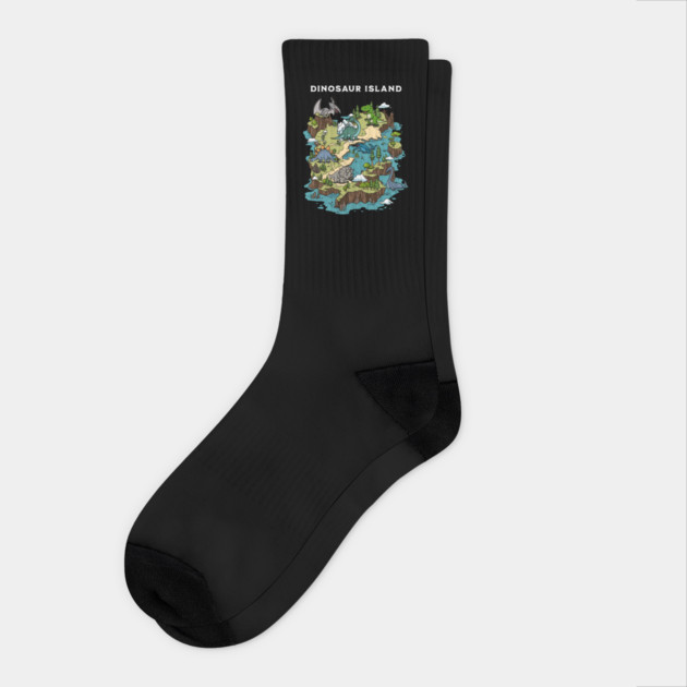 Dinosaur Island Socks by GoshWow®
