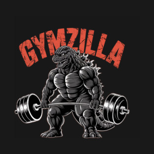 GYMZILLA – Unleash the Beast" Hardcore Workout Design T-Shirt