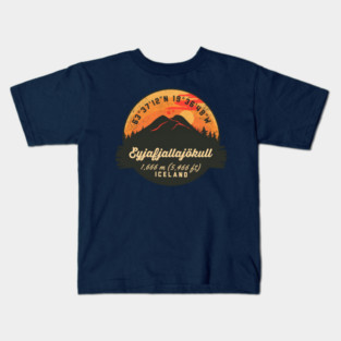 Eyjafjallajkull Iceland Volcano Kids T-Shirt