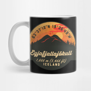 Eyjafjallajkull Iceland Volcano Mug