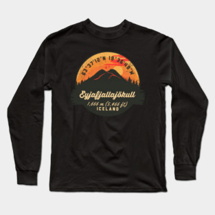 Eyjafjallajkull Iceland Volcano Long Sleeve T-Shirt