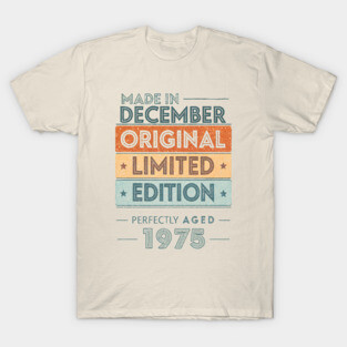 Best 1975 Vintage 50 Year Old Bday Men Women 50th Birthday T-Shirt