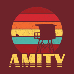 Amity Cove - Vintage Beach - Pocket Placement T-Shirt