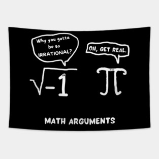 Chalkboard Math Arguments Tapestry