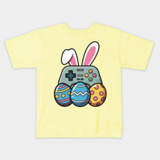 Easter Video Game Bunny Eggs Gaming Gamer Boys Men Teen Kids Kids T-Shirt