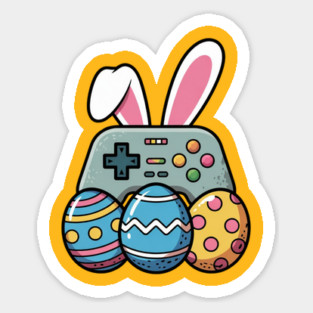 Easter Video Game Bunny Eggs Gaming Gamer Boys Men Teen Kids Magnet