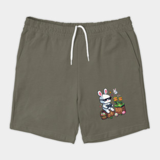 Boys Happy Easter Day Bunny Egg Video Game Kids Mens Gamer Shorts