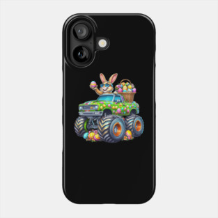 Kids Easter Day Bunny Monster Truck Eggs cool Rabbit Phone Case