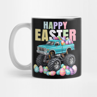 Boys Happy Easter Monster Truck Easter Eggs Toddler Mug