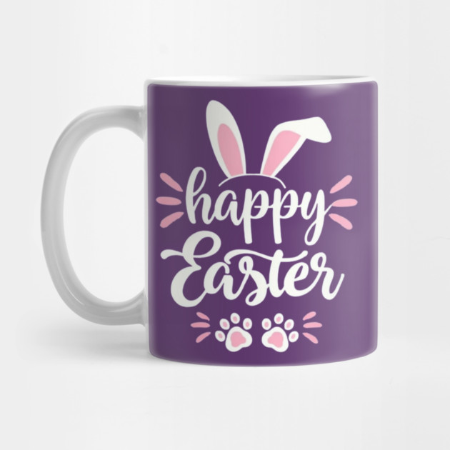Women Happy Easter Bunny Rabbit Graphic Funny Letter by Creatifly Graphic Tees