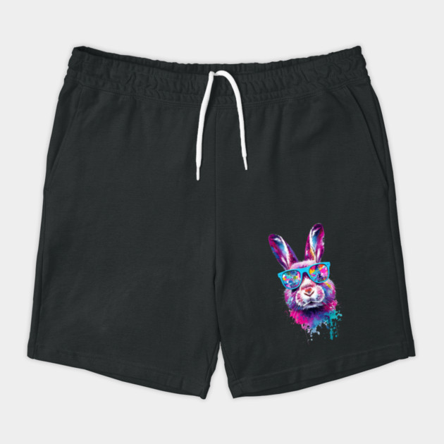 Bunny Face With Tie Dye Glasses Happy Easter Day Men Boy Kid by Creatifly Graphic Tees