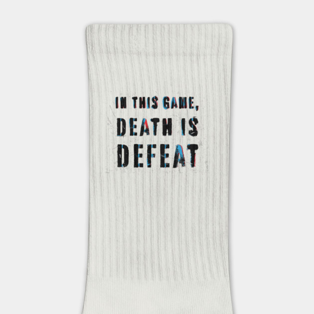 Rebellious Vintage Statement: In This Game, Death Is Defeat by Jiyoun's Store 1