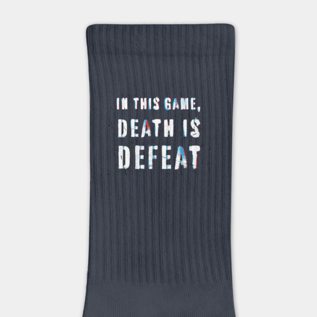 Rebellious Vintage Statement: In This Game, Death Is Defeat by Jiyoun's Store 1