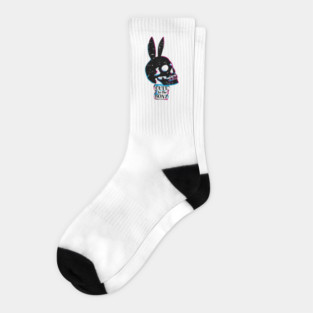 Soft Goth Bunny Skull: CUTE to the BONE Socks