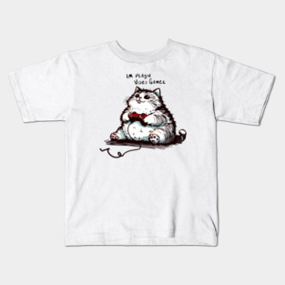 Video Game Chonky Cat Kids T-Shirt