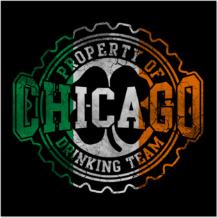 Chicago Irish Drinking Team St Patricks Day Posters and Art