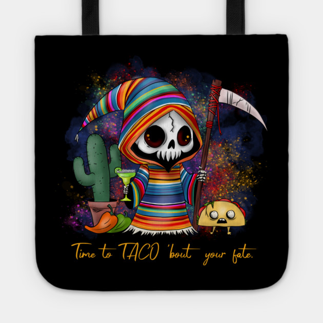 Cinco de Mayo Grim Reaper Tote by H. R. Sinclair