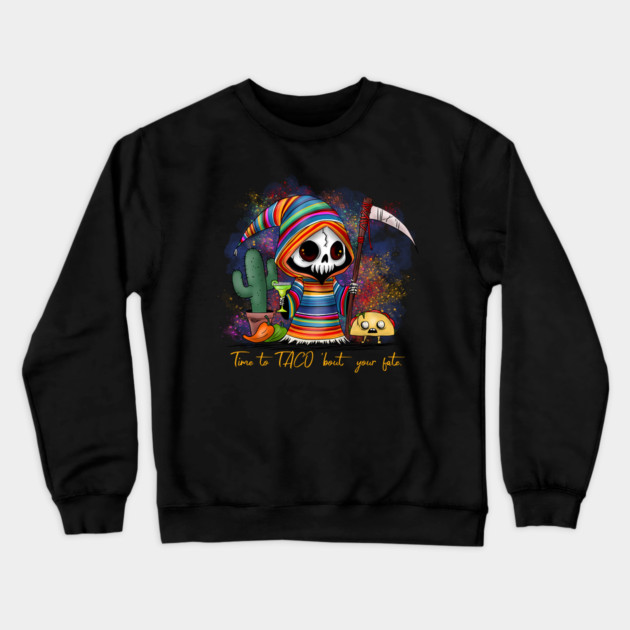 Cinco de Mayo Grim Reaper Crewneck Sweatshirt by H. R. Sinclair