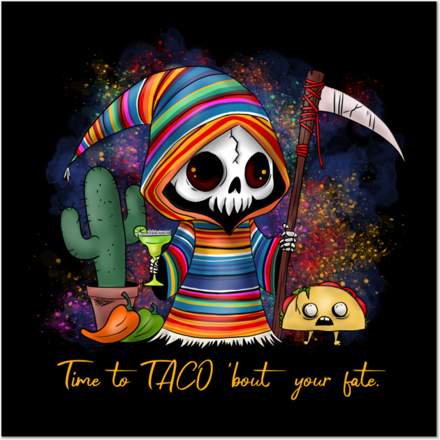 Cinco de Mayo Grim Reaper Wall Art by H. R. Sinclair