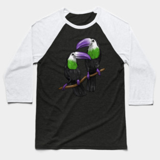 Genderqueer Toucans Baseball T-Shirt