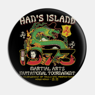 Han Island Tournament 1973 Worn Dks Pin