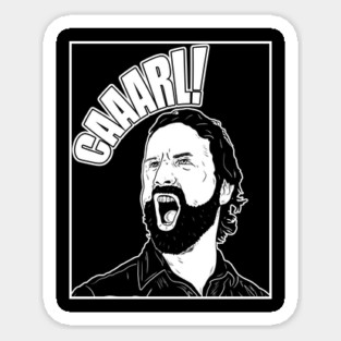 Rick Grimes Shouting Carl Sticker