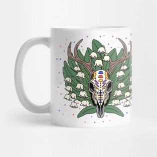 May's Lily of the Valley & Deer Skull Mug