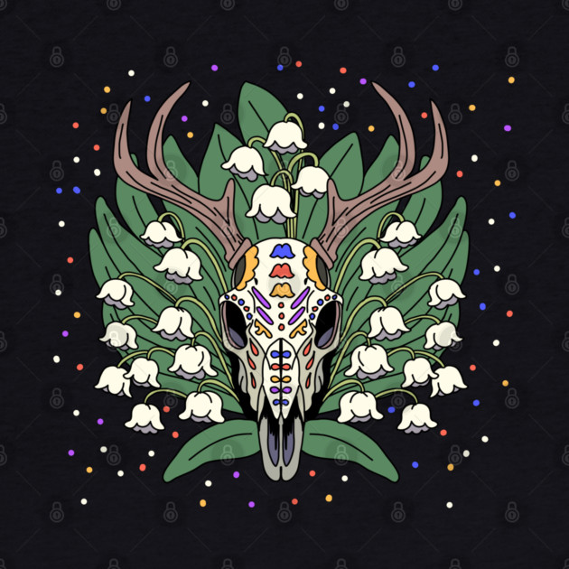 May's Lily of the Valley & Deer Skull by H. R. Sinclair