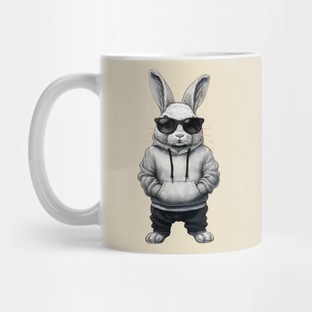 Bunny Face With Sunglasses Easter Day for Boys Men Kids by Creatifly Graphic Tees