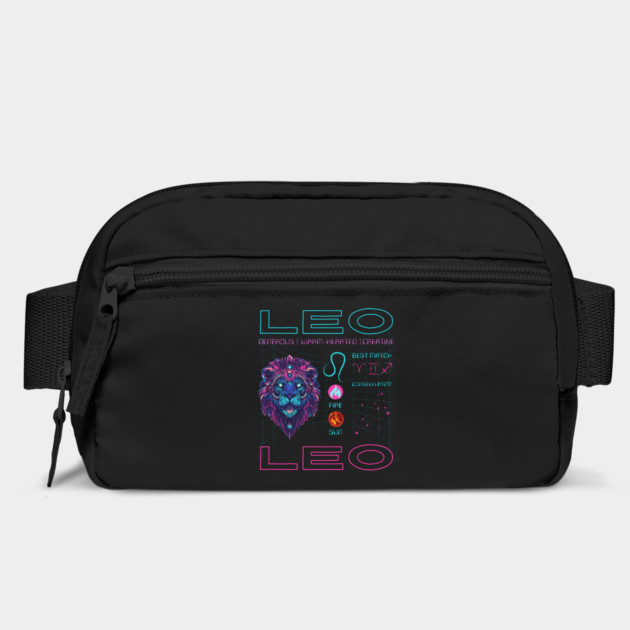 Leo Cyberpunk Zodiac Neon Aesthetic by TuncGK