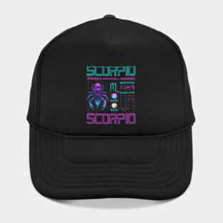 Scorpio Cyberpunk Zodiac Sci-Fi Design Hat