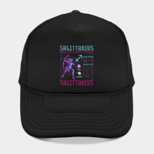 Sagittarius Futuristic Zodiac Archer Design Hat
