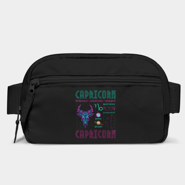 Capricorn Cyberpunk Zodiac Astrology Design by TuncGK