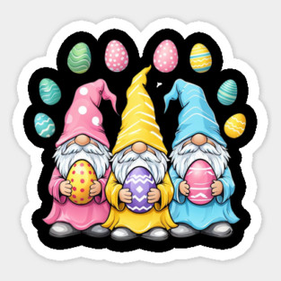 Gnome Easter Shirt Women Easter Outfit Easter Girls Sticker