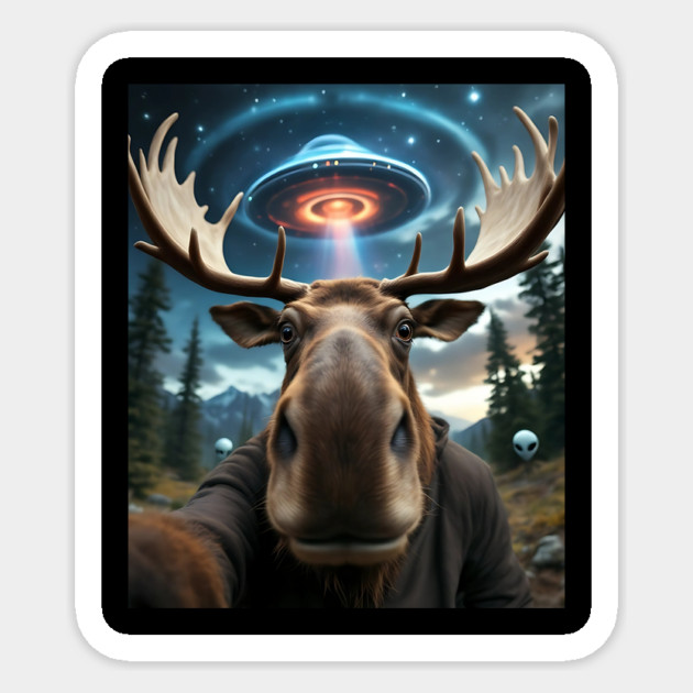 Moose Selfie Sticker by BA