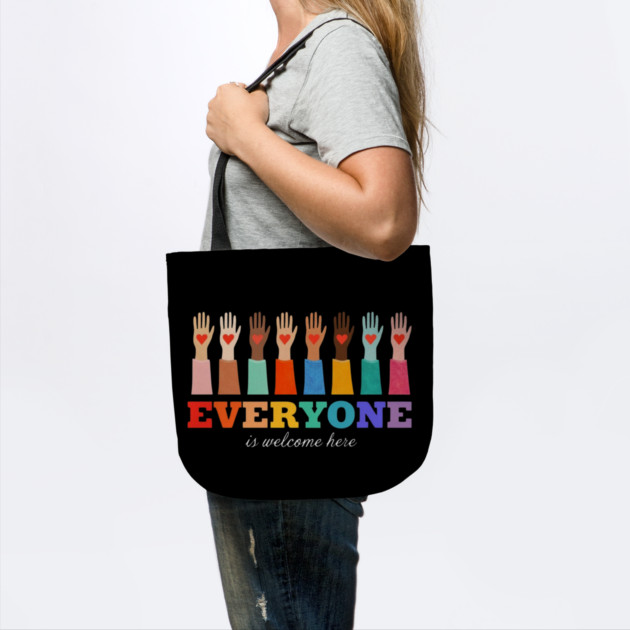 Everyone-Is-Welcome-Here by Creatifly Graphic Tees