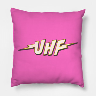 UHF Distressed Lightning Sign Pillow