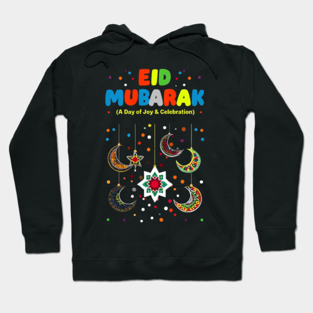 Happy Eid Mubarak for Muslim Kids Eid al Fitr Hoodie by Creatifly Graphic Tees