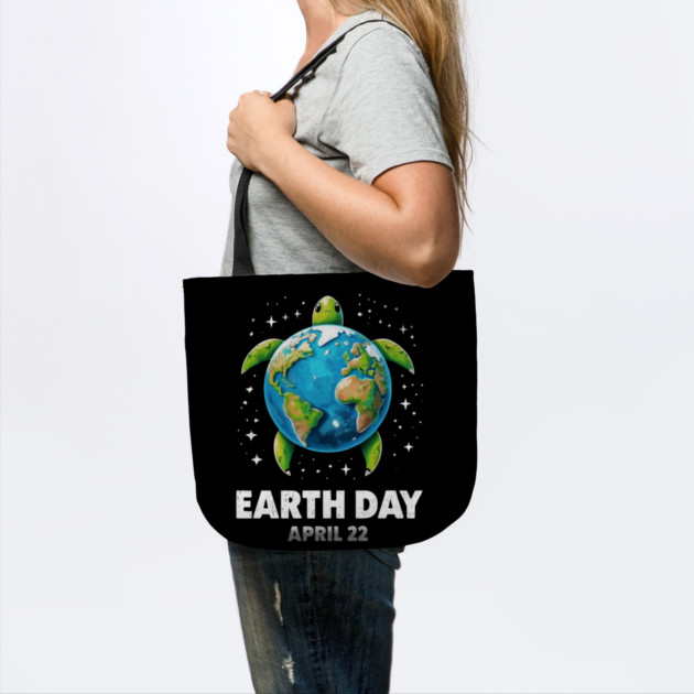Earth Day 2025 Restore Earth Sea Turtle Art Save the Planet by Creatifly Graphic Tees