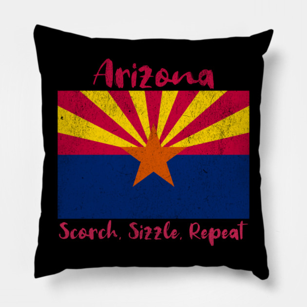 Arizona Sizzle Scorch Repeat Pillow by DonWillisJrArt