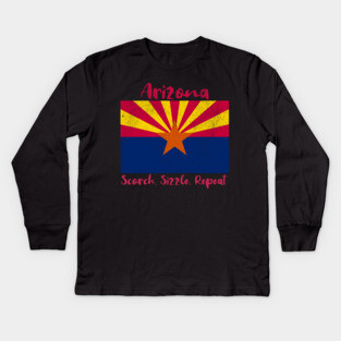 Arizona Sizzle Scorch Repeat Kids Long Sleeve T-Shirt