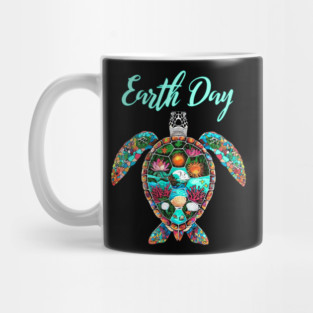 Sea Turtle Earth Day Save The Earth Mug