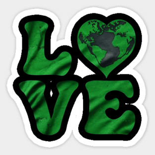 I Love My Earth Sticker