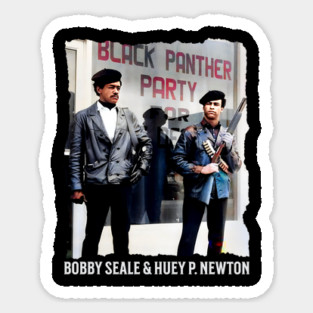 BOBBY SEALE & HUEY P. NEWTON - Black Panther Party Magnet