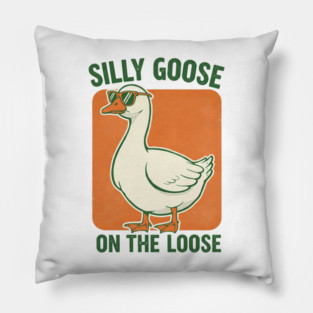 Silly Goose Tee -  Honkin' Around, Feathered Fun Pillow
