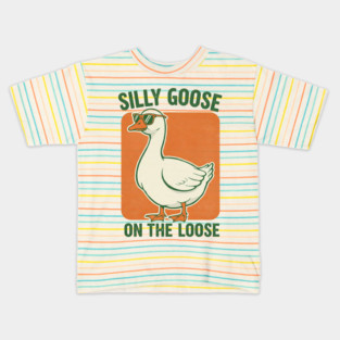 Silly Goose Tee -  Honkin' Around, Feathered Fun Kids T-Shirt