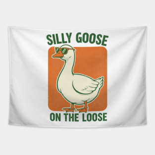 Silly Goose Tee -  Honkin' Around, Feathered Fun Tapestry