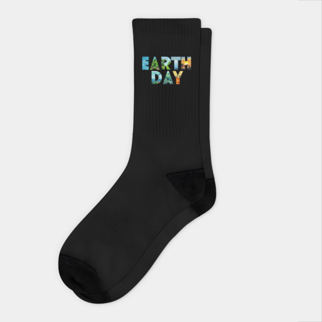 Earth Day Environmental Protection Save Tree & Animals Socks by Creatifly Graphic Tees