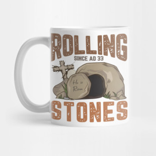 The Stone Was Rolled Away He Is Alive Retro Christian Easter Mug